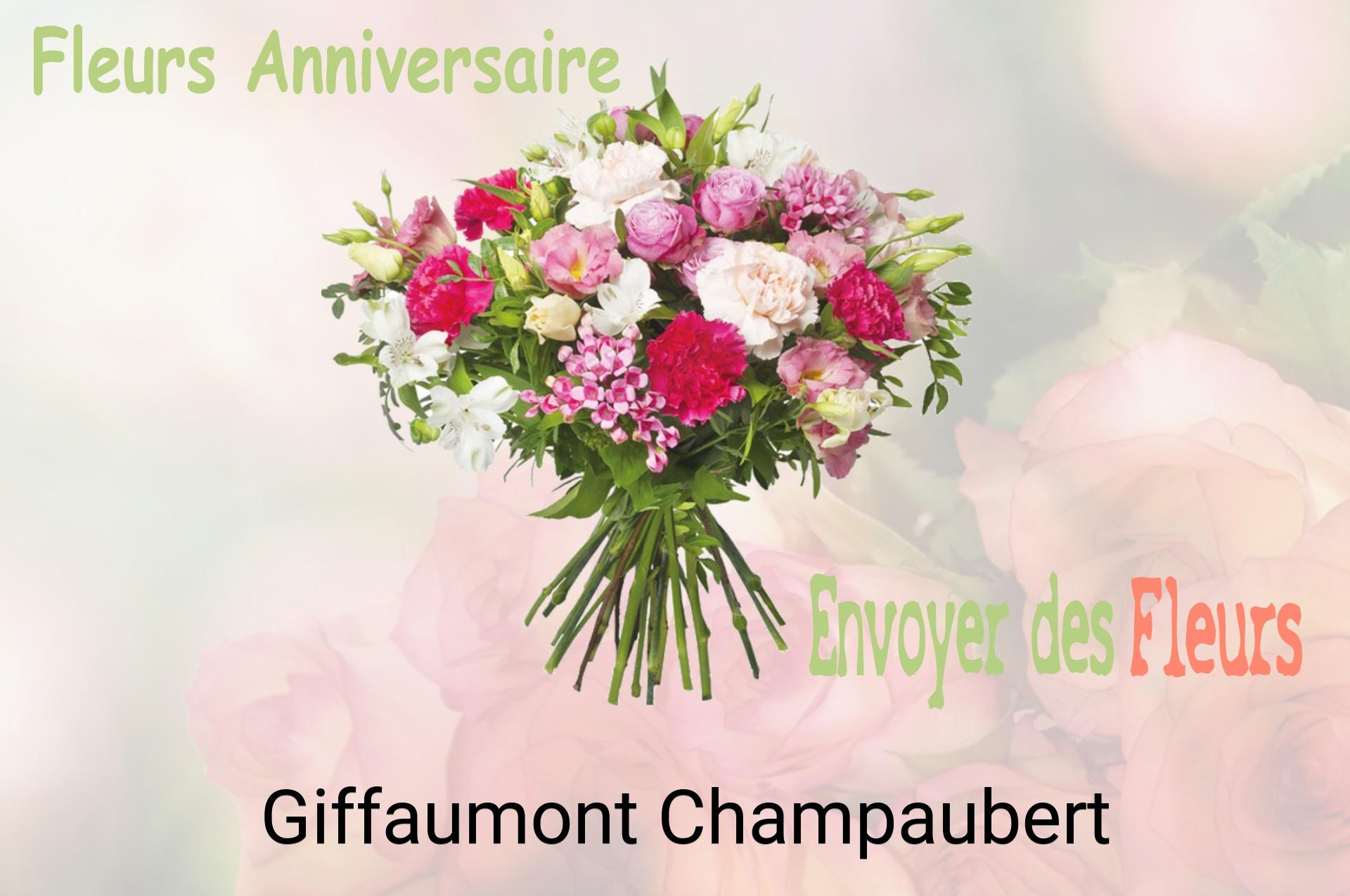 Bouquet de fleurs d’anniversaire livré à Giffaumont-Champaubert