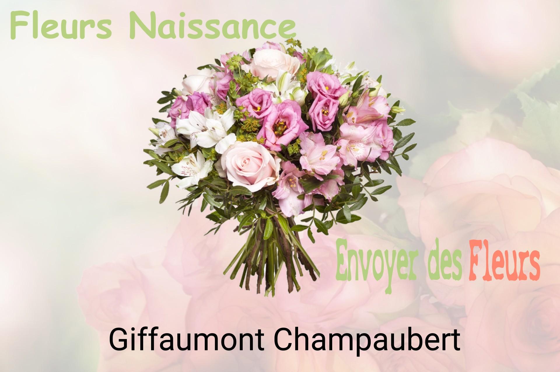 Bouquet de fleurs de naissance livré à Giffaumont-Champaubert